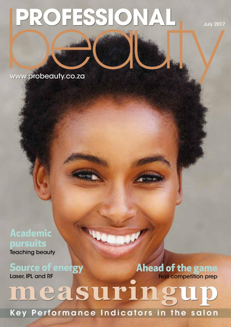  featured on the Professional Beauty South Africa cover from July 2017