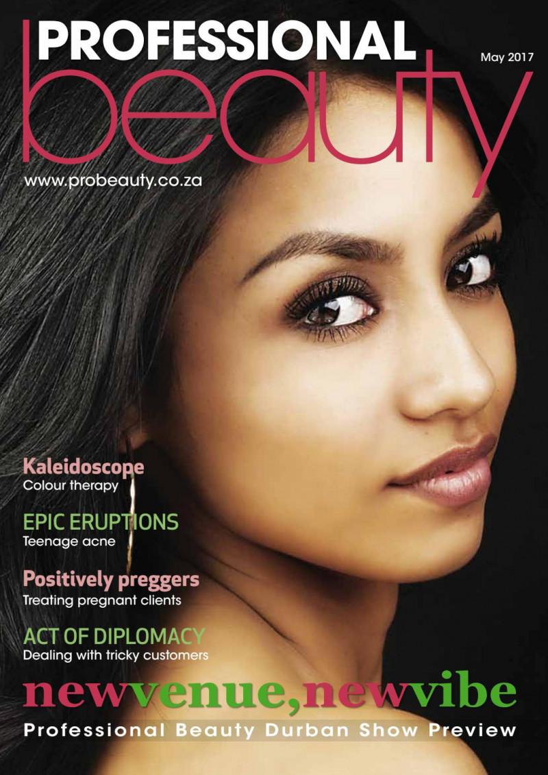  featured on the Professional Beauty South Africa cover from May 2017