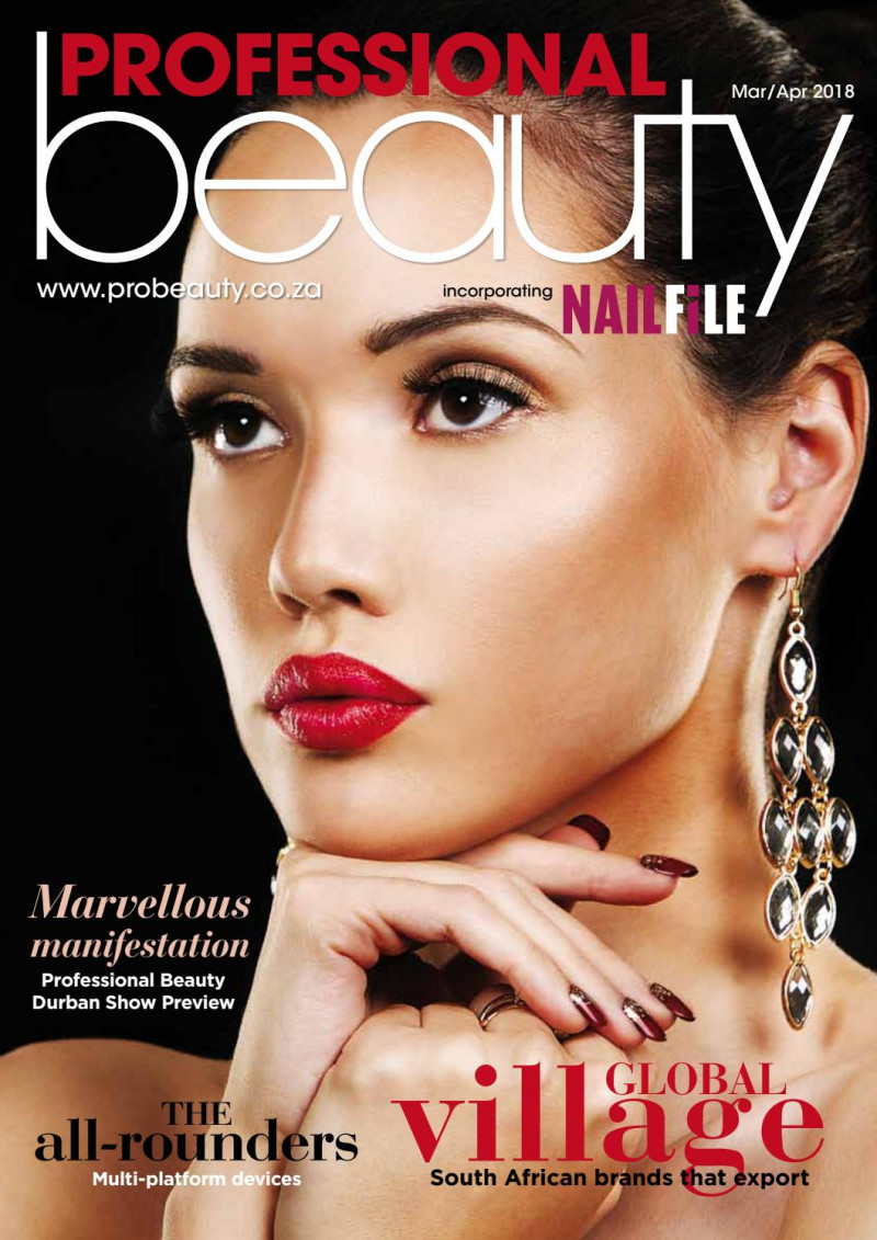  featured on the Professional Beauty South Africa cover from March 2018