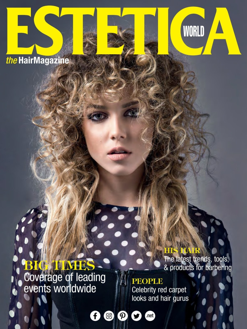  featured on the Estetica World cover from September 2018