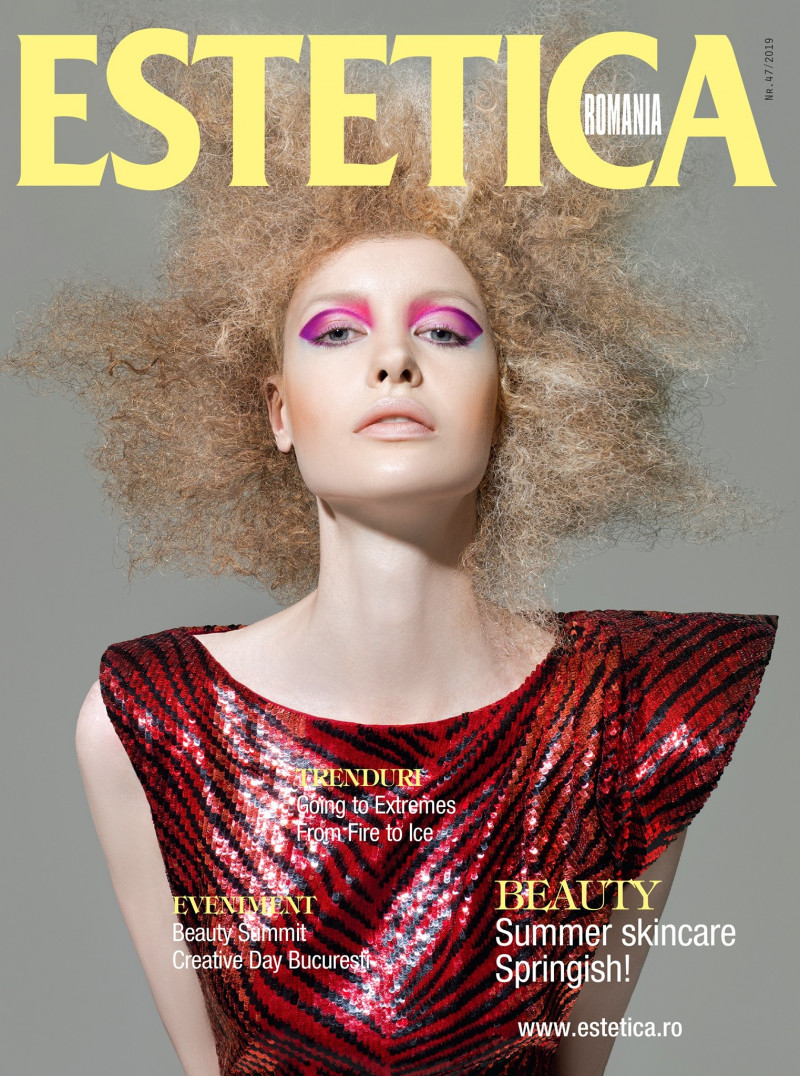  featured on the ESTETICA Romania cover from July 2019