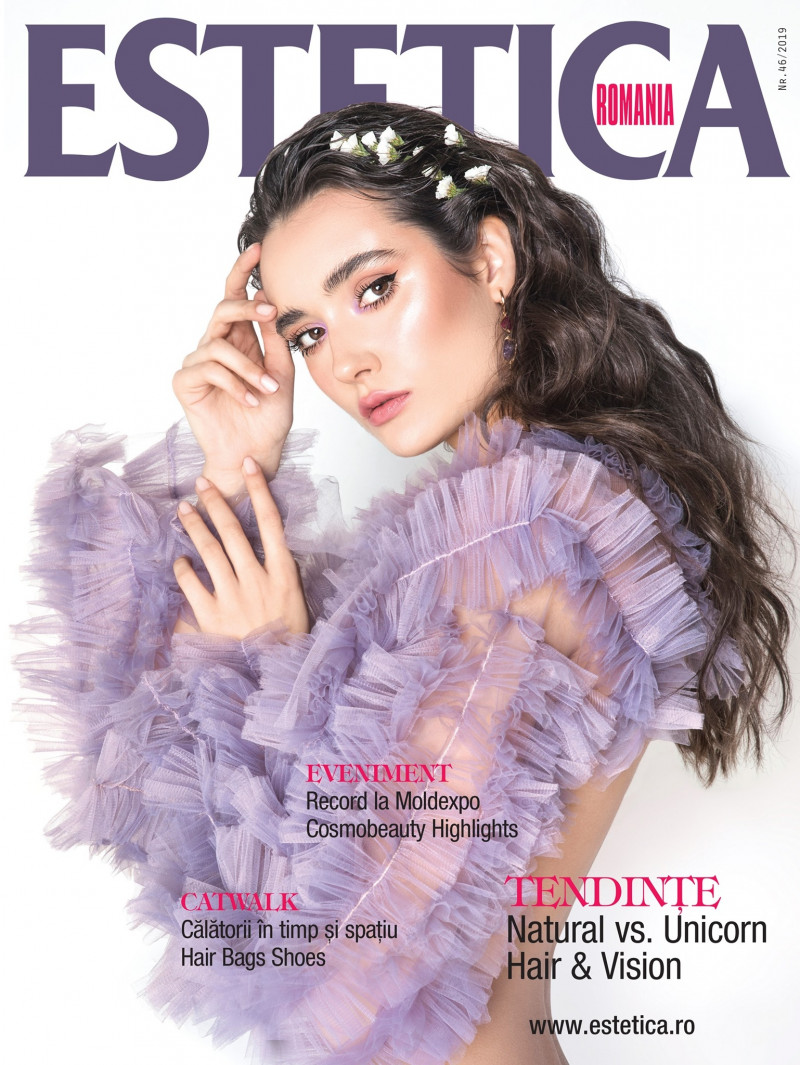 Diana Angelescu featured on the ESTETICA Romania cover from March 2019