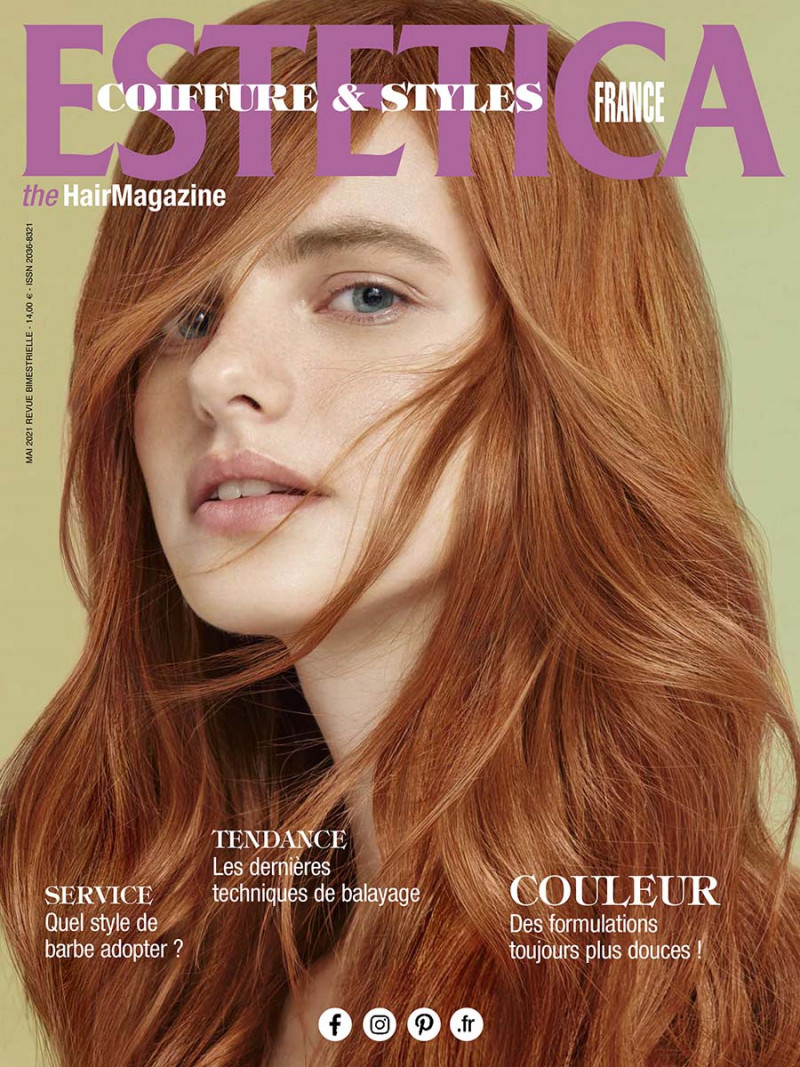  featured on the ESTETICA Coiffure et Styles cover from May 2021
