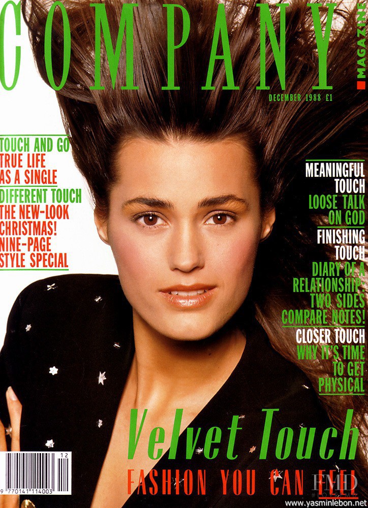 Yasmin Le Bon featured on the COMPANY cover from December 1988