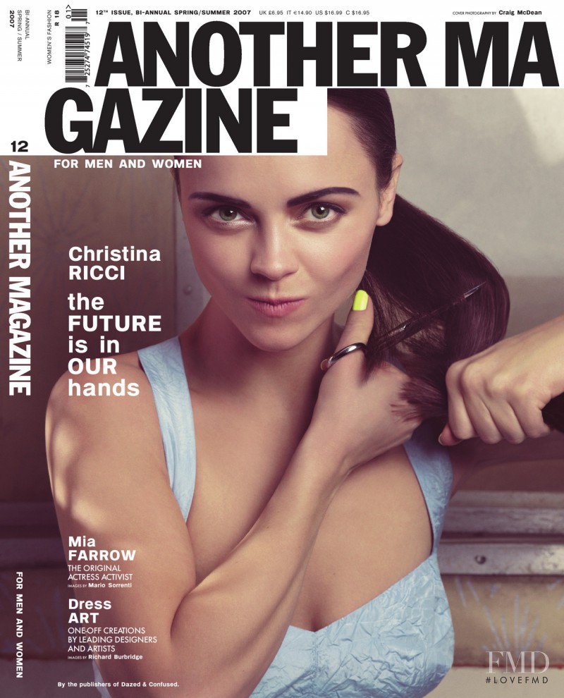 Christina Ricci featured on the AnOther cover from February 2007