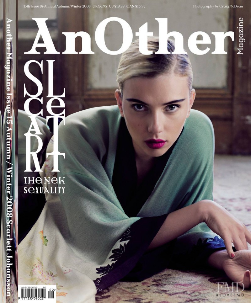 Scarlett Johansson featured on the AnOther cover from September 2008