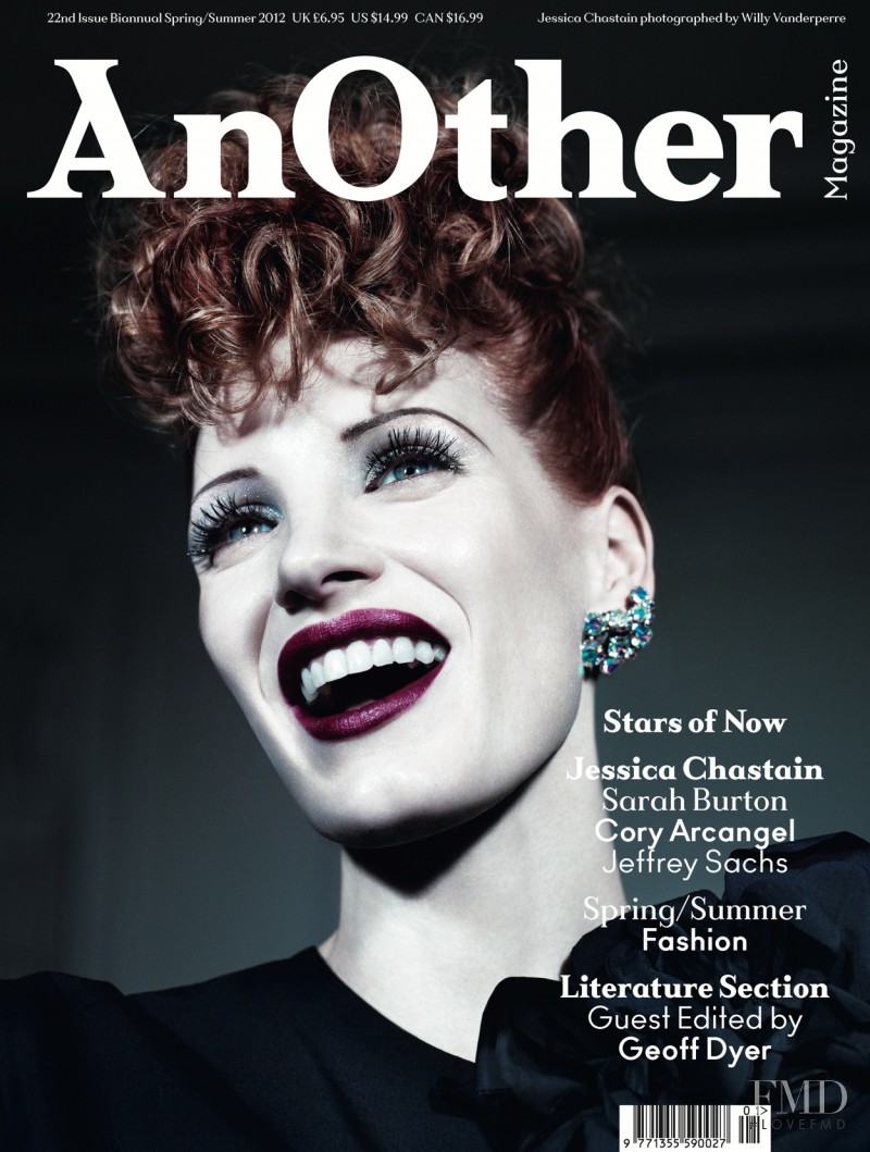 Jessica Chastain featured on the AnOther cover from February 2012