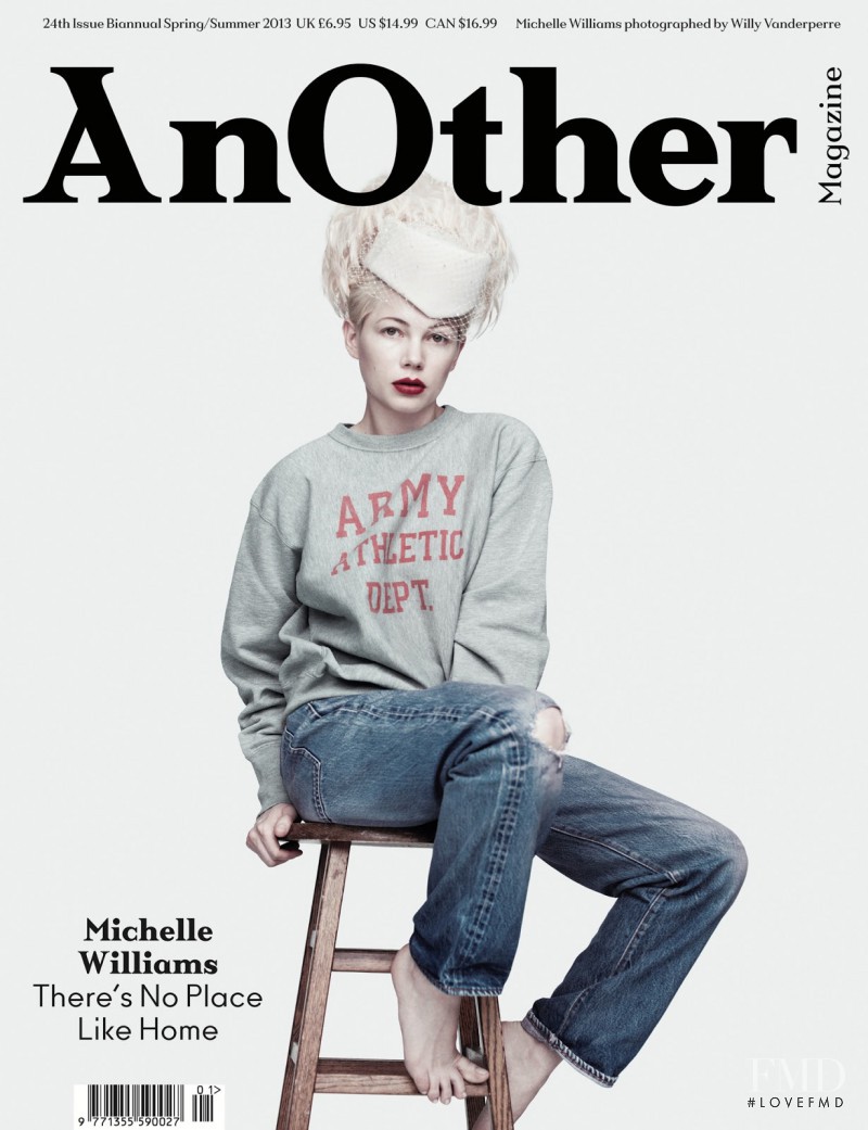 Michelle Williams featured on the AnOther cover from March 2013