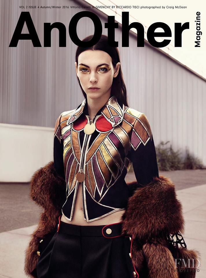 Vittoria Ceretti featured on the AnOther cover from September 2016