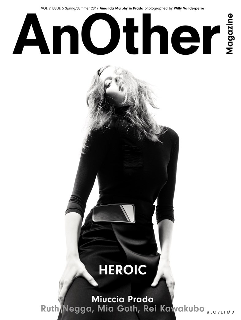 Amanda Murphy featured on the AnOther cover from February 2017