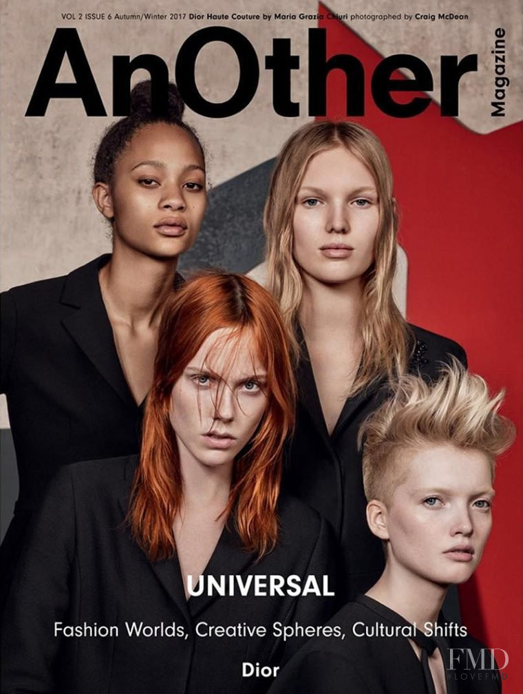 Jessica Picton Warlow, Kiki Willems, Ruth Bell, Selena Forrest featured on the AnOther cover from September 2017