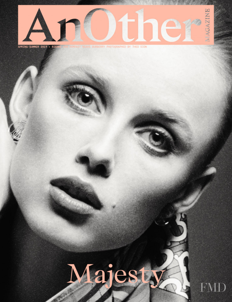 Rianne Van Rompaey featured on the AnOther cover from February 2019