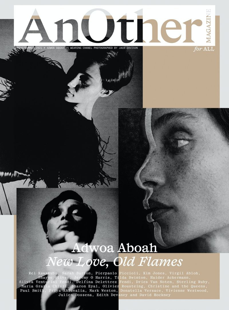Adwoa Aboah featured on the AnOther cover from March 2021