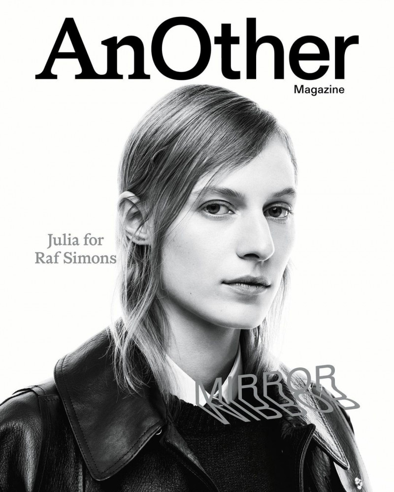 Julia Nobis featured on the AnOther cover from March 2023