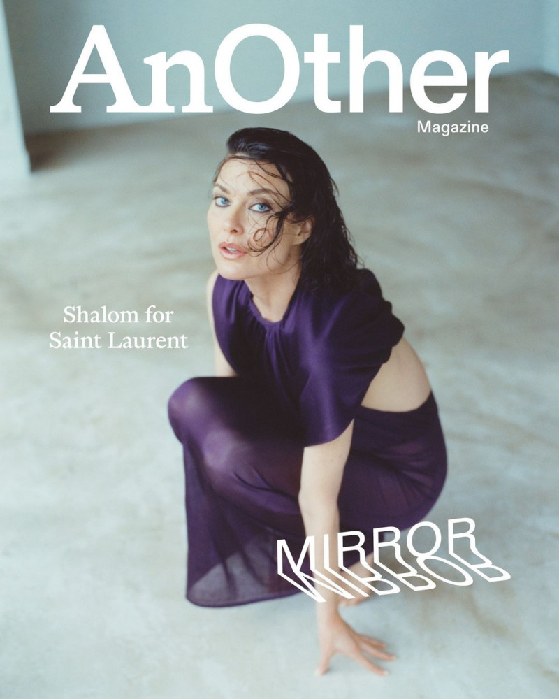 Shalom Harlow featured on the AnOther cover from March 2023