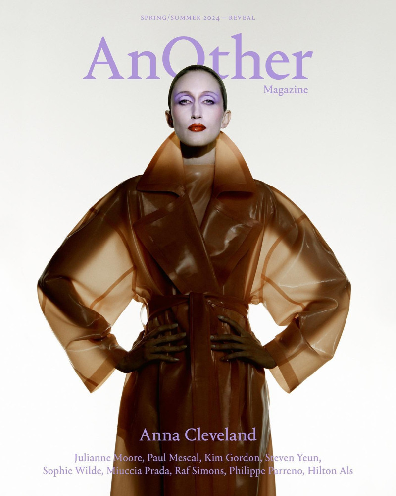 Anna Cleveland featured on the AnOther cover from March 2024
