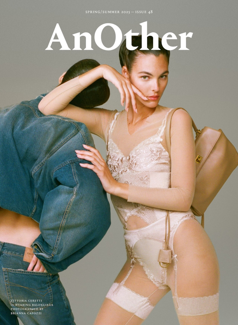 Vittoria Ceretti featured on the AnOther cover from March 2025