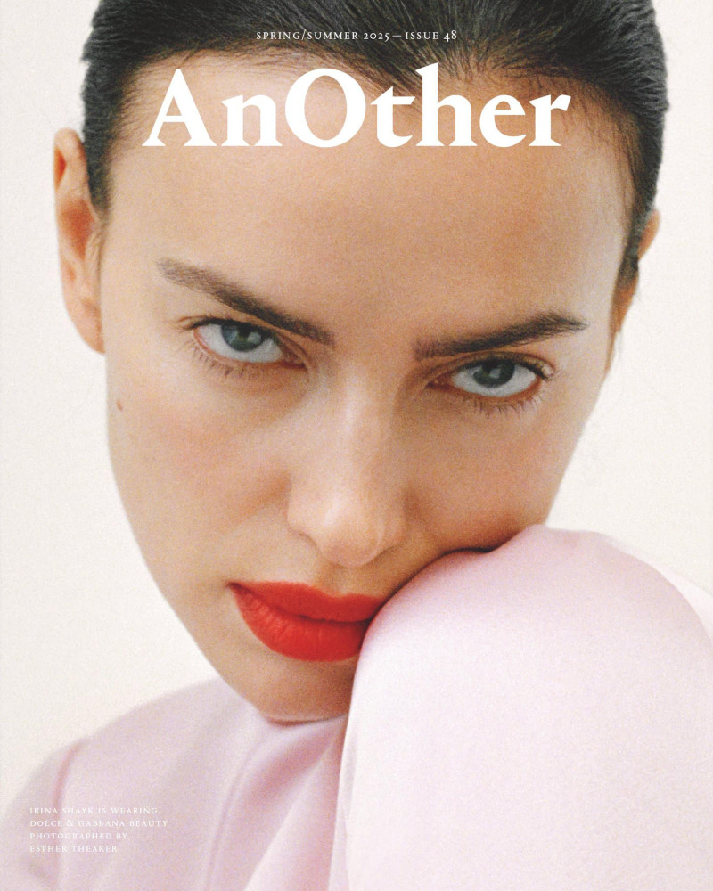 Irina Shayk featured on the AnOther cover from March 2025