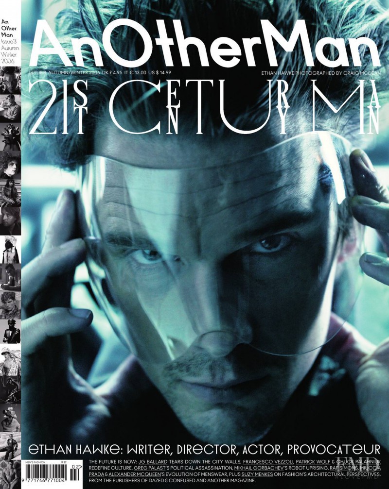 Ethan Hawke featured on the AnOther Man cover from September 2006