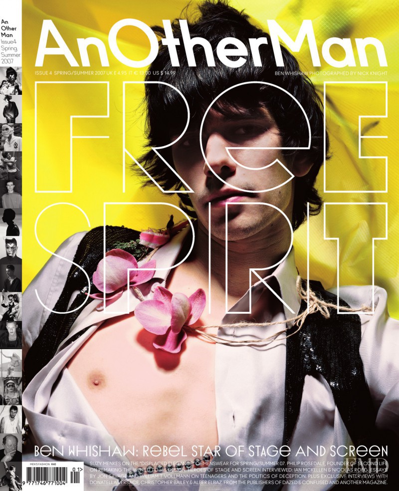 Ben Whishaw featured on the AnOther Man cover from February 2007