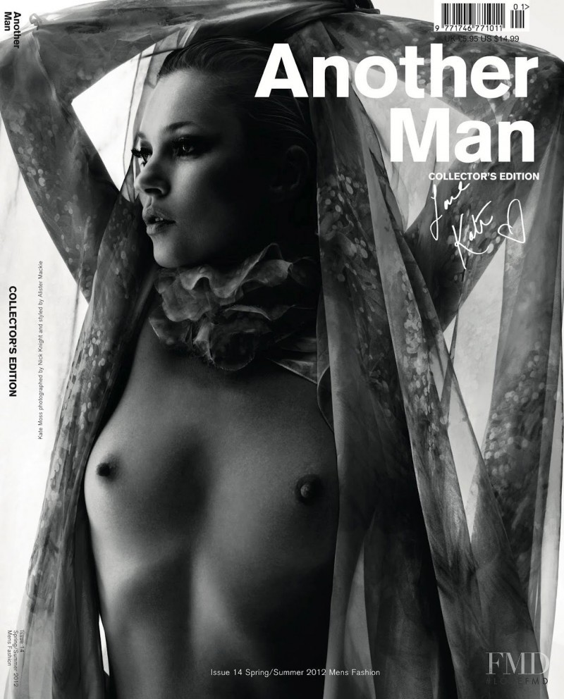 Kate Moss featured on the AnOther Man cover from March 2012