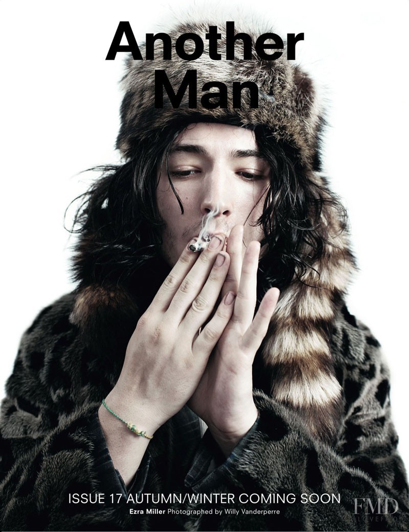 Ezra Miller featured on the AnOther Man cover from September 2013