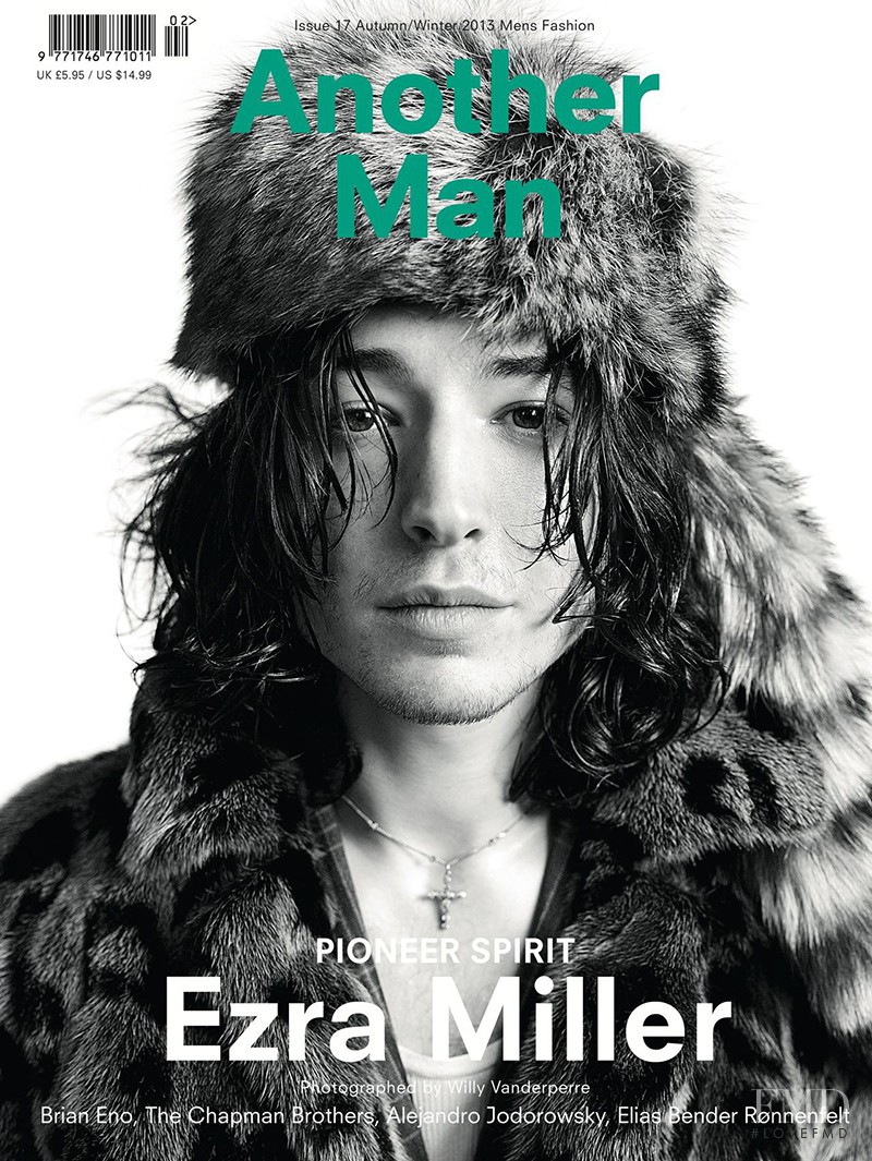 Ezra Miller featured on the AnOther Man cover from September 2013