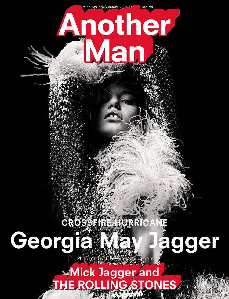 Georgia May Jagger featured on the AnOther Man cover from February 2016