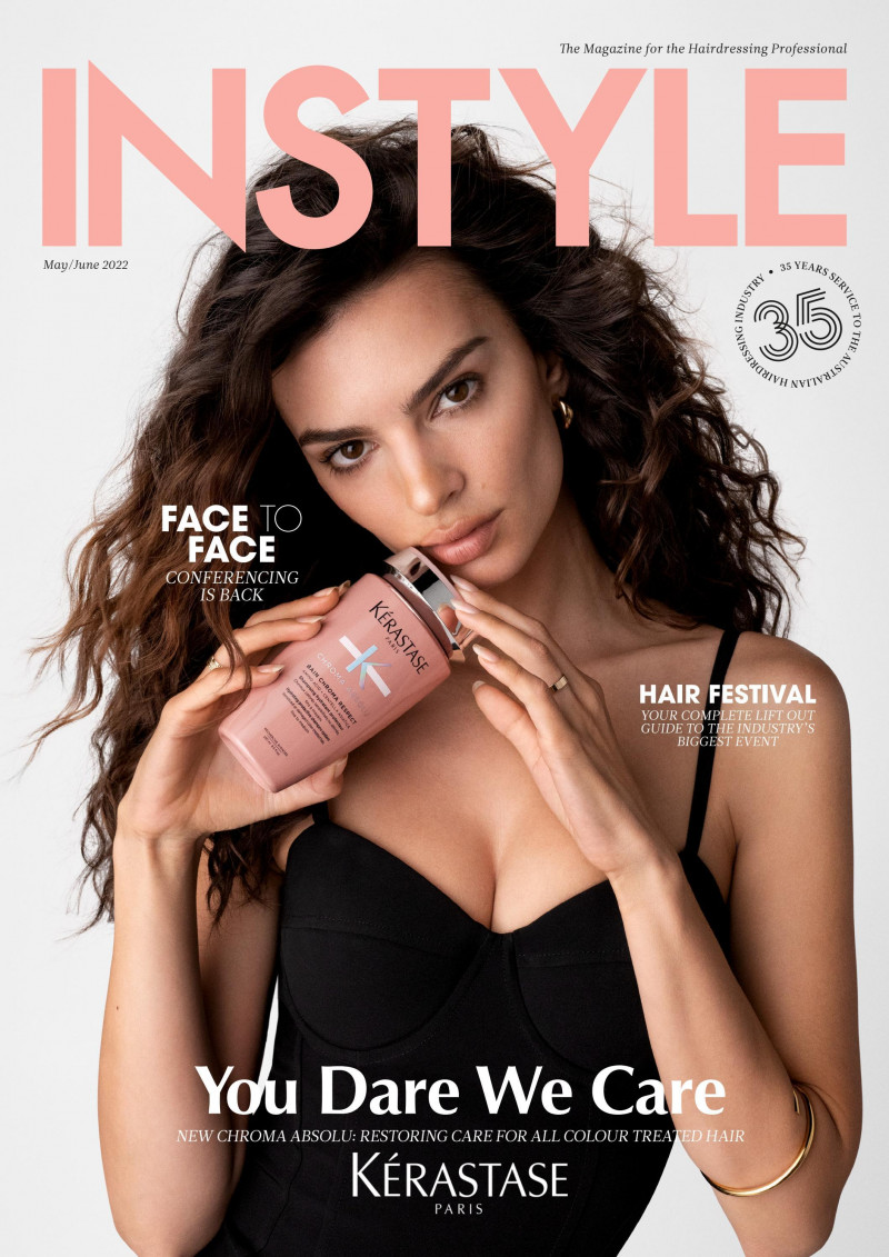 Emily Ratajkowski featured on the iNSTYLE cover from May 2022