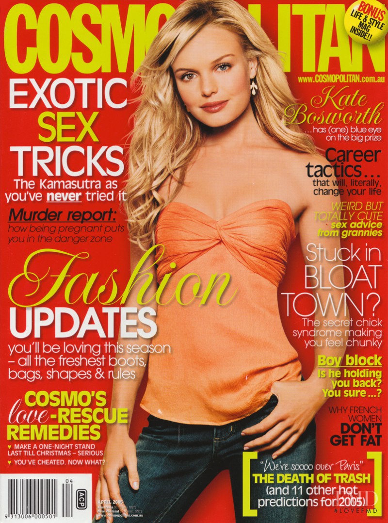 Kate Bosworth featured on the Cosmopolitan Australia cover from April 2005