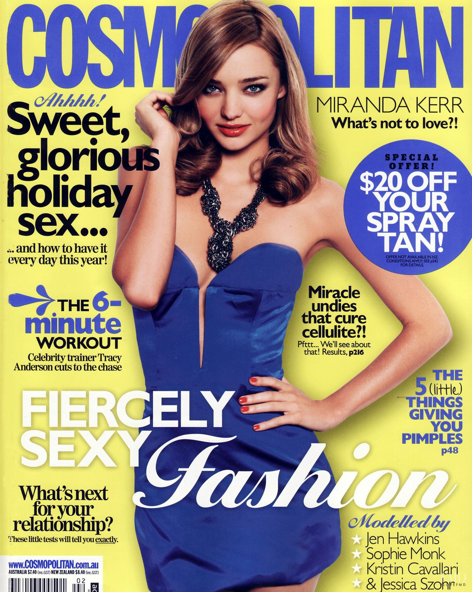 Cover of Cosmopolitan Australia with Miranda Kerr, February 2010 (ID ...