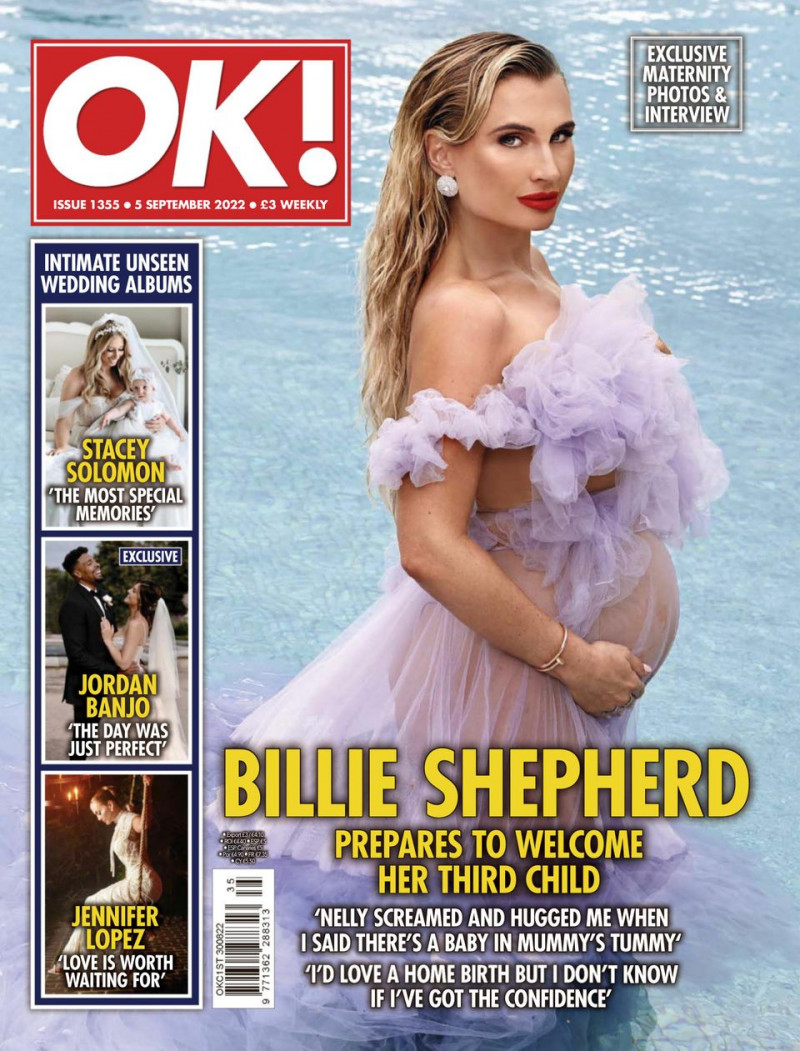 Billie Shepherd featured on the OK! Magazine UK cover from September 2022