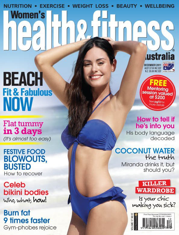  featured on the Women\'s Health & Fitness cover from December 2011