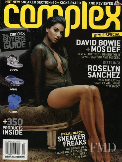 Roselyn Sanchez featured on the Complex cover from August 2003