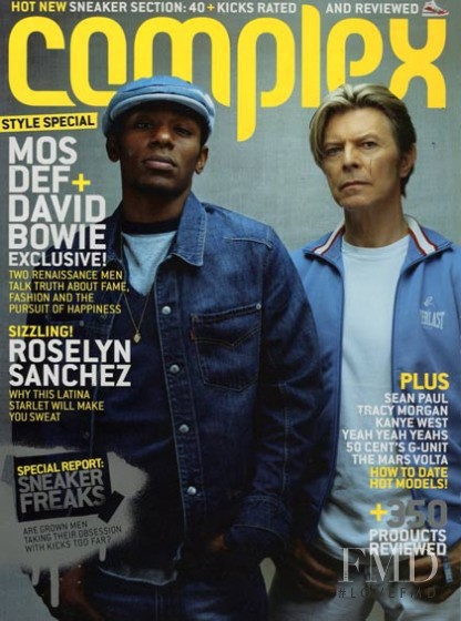 Mos Def & David Bowie featured on the Complex cover from August 2003