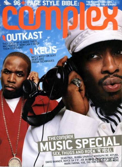 Outkast featured on the Complex cover from October 2003