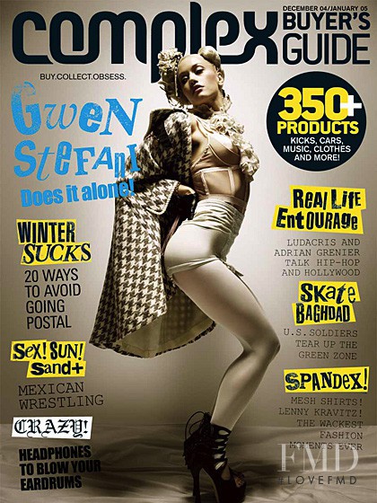 Gwen Stefani featured on the Complex cover from December 2004