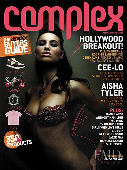 Aisha Tyler featured on the Complex cover from February 2004