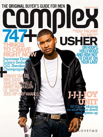 Usher featured on the Complex cover from December 2005