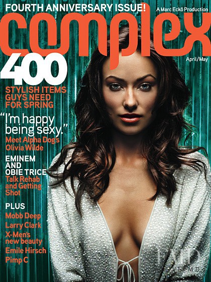 Olivia Wilde featured on the Complex cover from April 2006