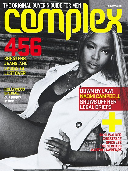 Naomi Campbell featured on the Complex cover from February 2006