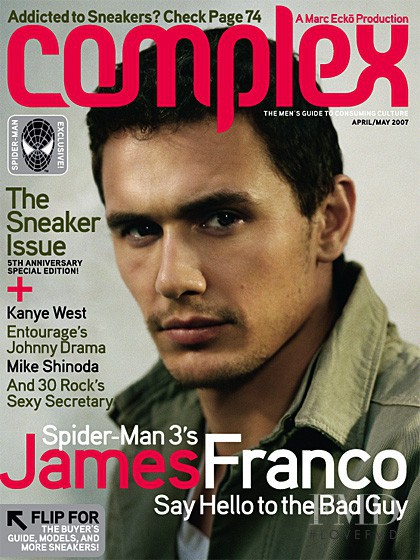 James Franco featured on the Complex cover from April 2007