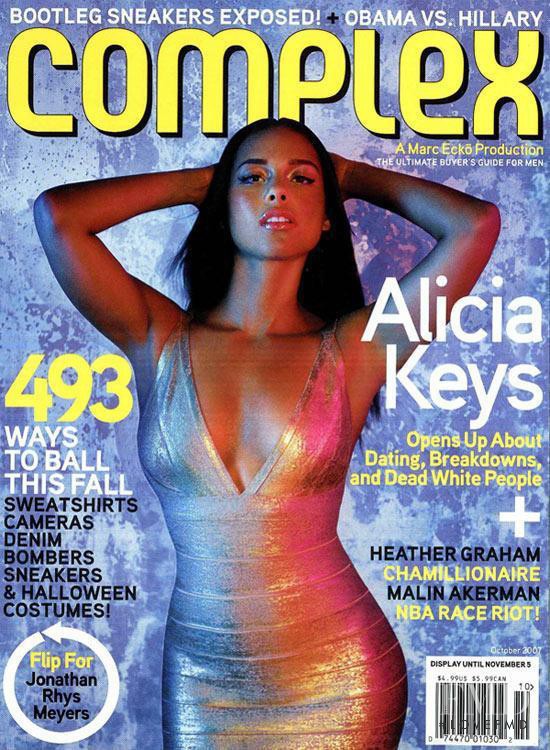 Alicia Keys featured on the Complex cover from October 2007