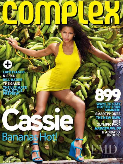 Cassie featured on the Complex cover from August 2008
