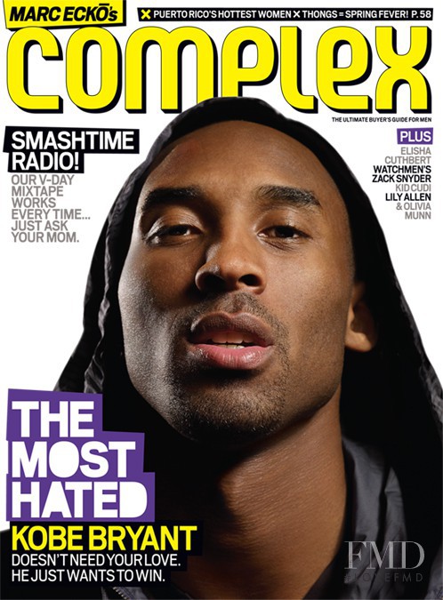 Kobe Bryant featured on the Complex cover from February 2009