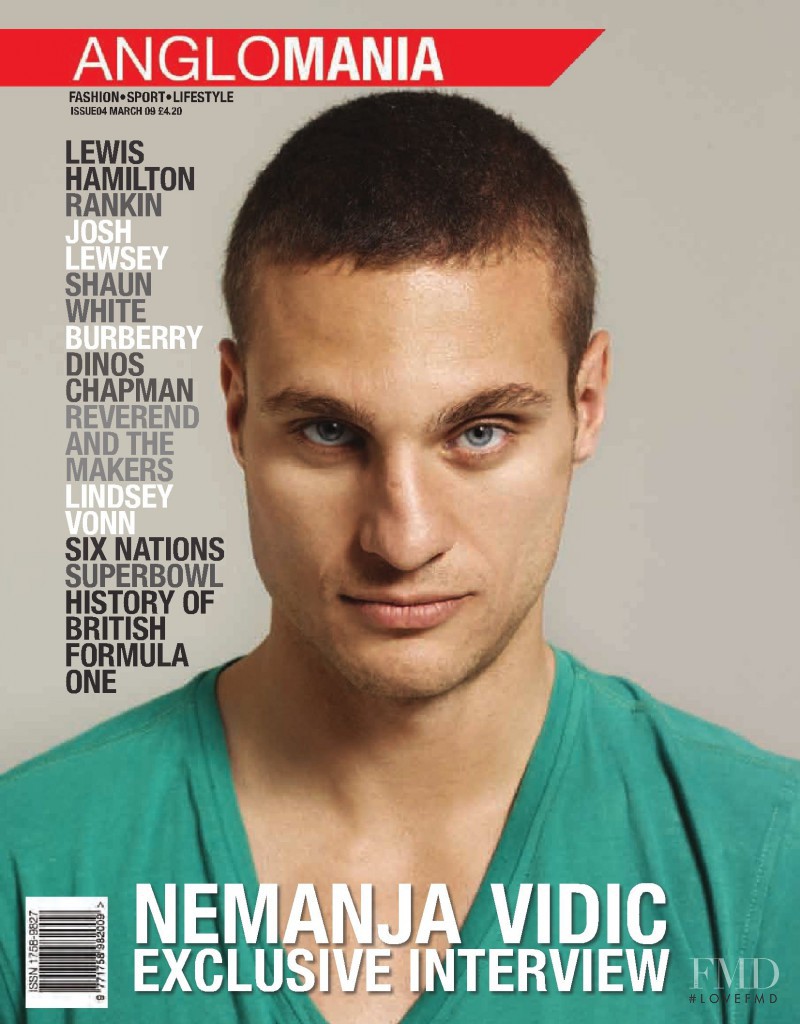 Nemanja Vidic featured on the Anglomania cover from March 2009