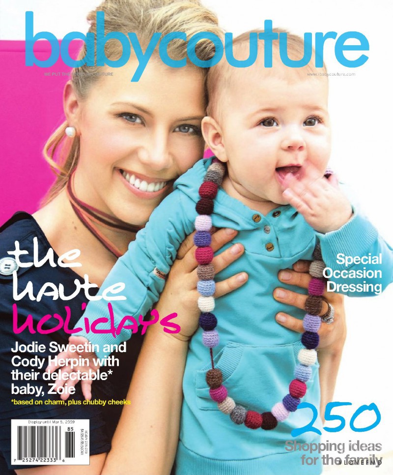 Jodie Sweetin featured on the Baby Couture cover from December 2008