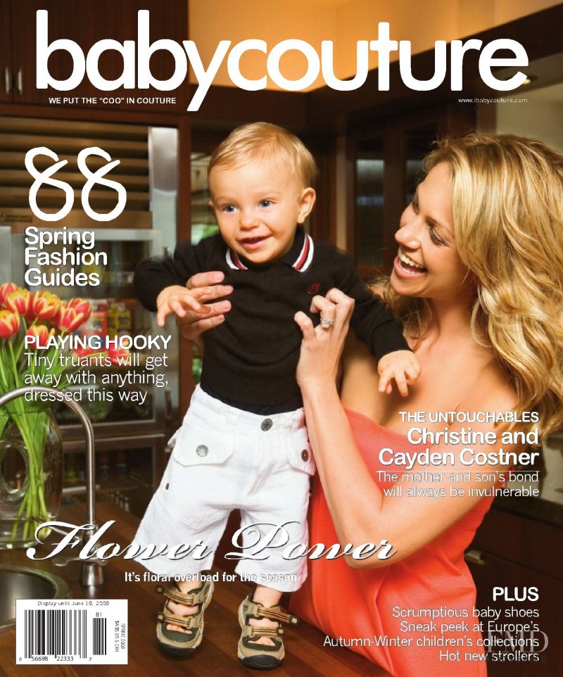 Christine Costner featured on the Baby Couture cover from March 2008