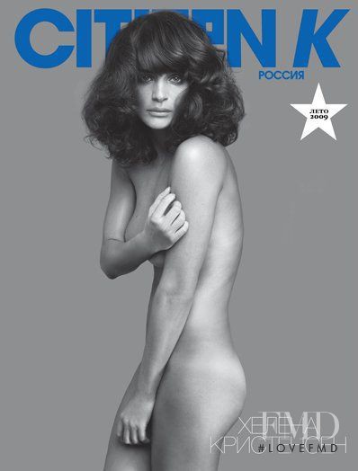 Helena Christensen featured on the Citizen K Russia cover from June 2009