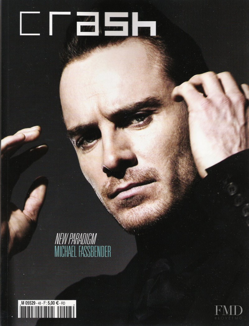 Michael Fassbender featured on the Crash cover from February 2009